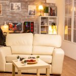 Stylish budget-friendly living room with comfortable furniture pieces