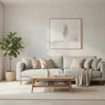 A calm, minimally styled living room with soft natural light