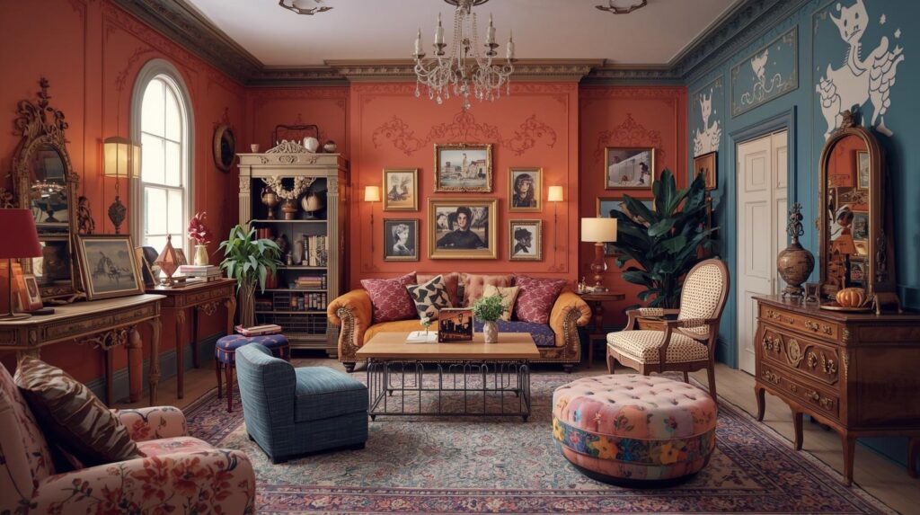Creative interior design showcasing themed furniture
