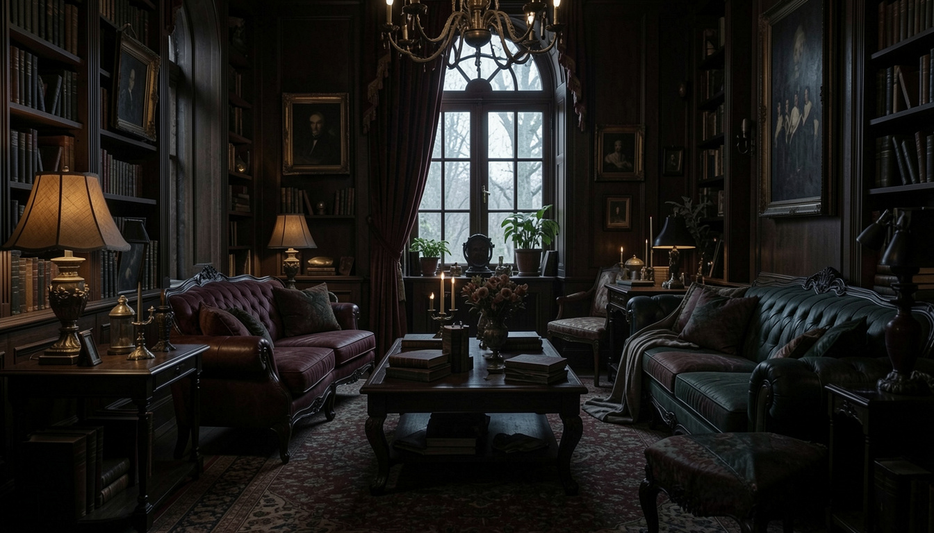 Dark Academia Interior Design