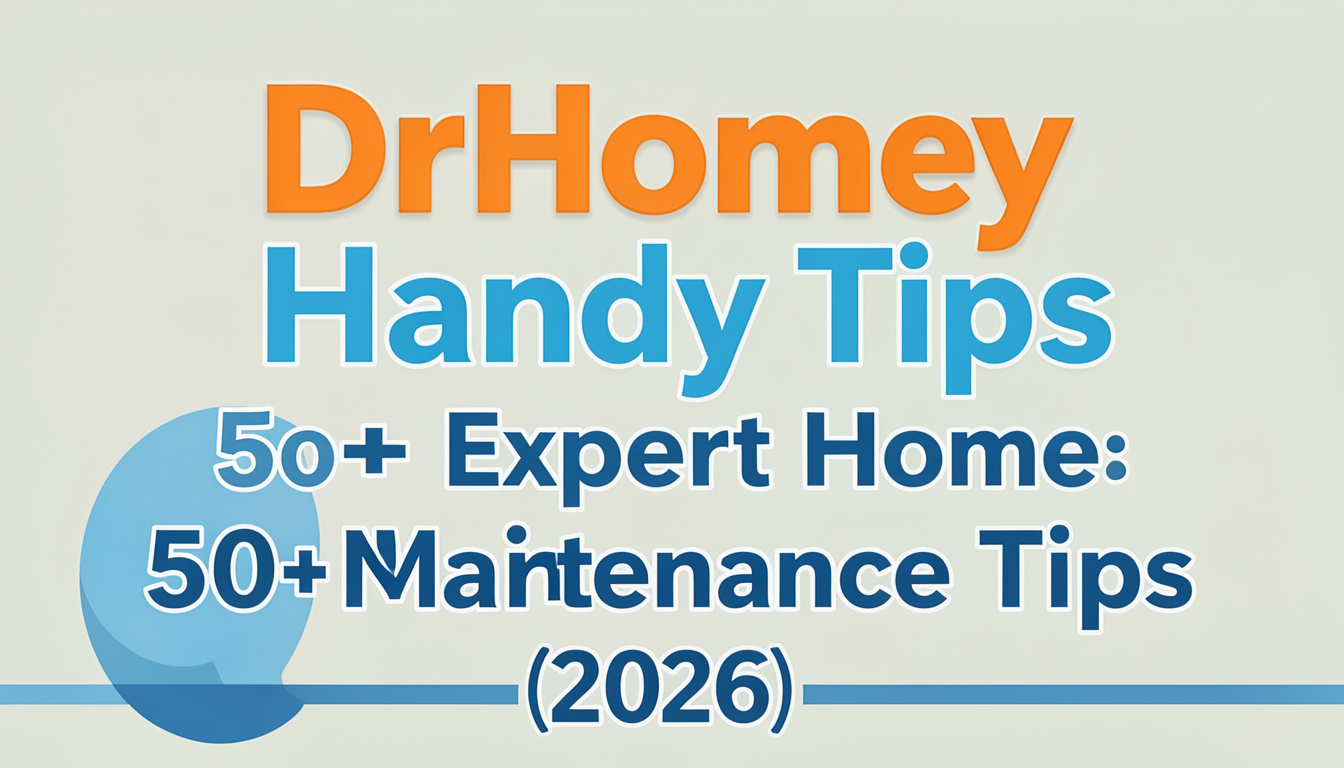 DrHomey Handy Tips 50+ Expert Home Maintenance Tips (2026)