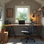 Professional remote work setup inside shed office (1)