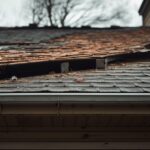 Sagging roof visible from outside home