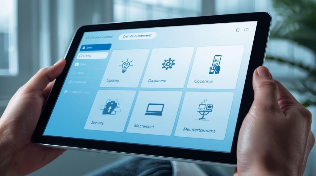Smart home automation system dashboard