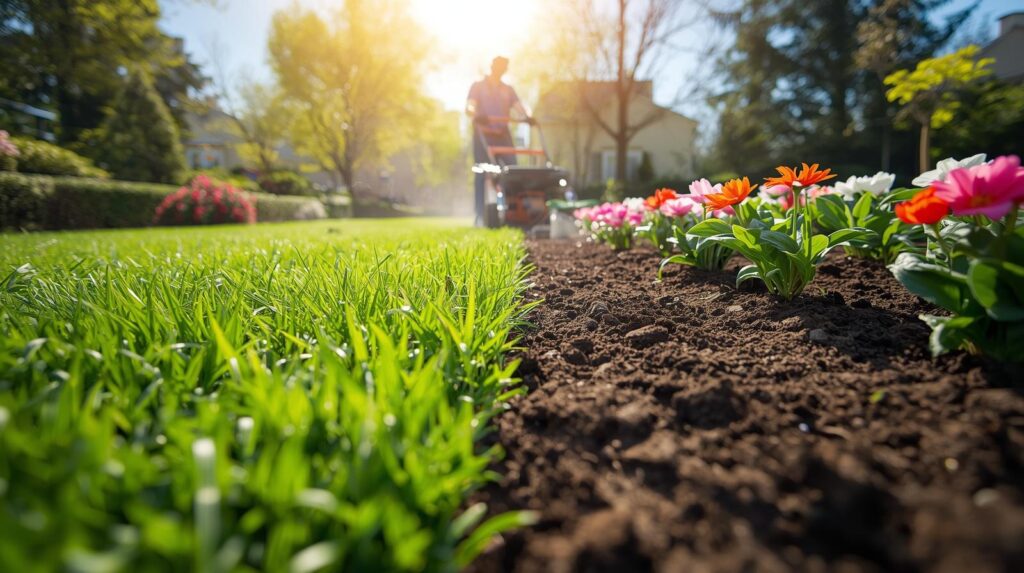 Spring lawn care and garden preparation