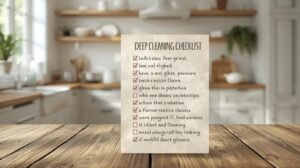 deep cleaning checklist