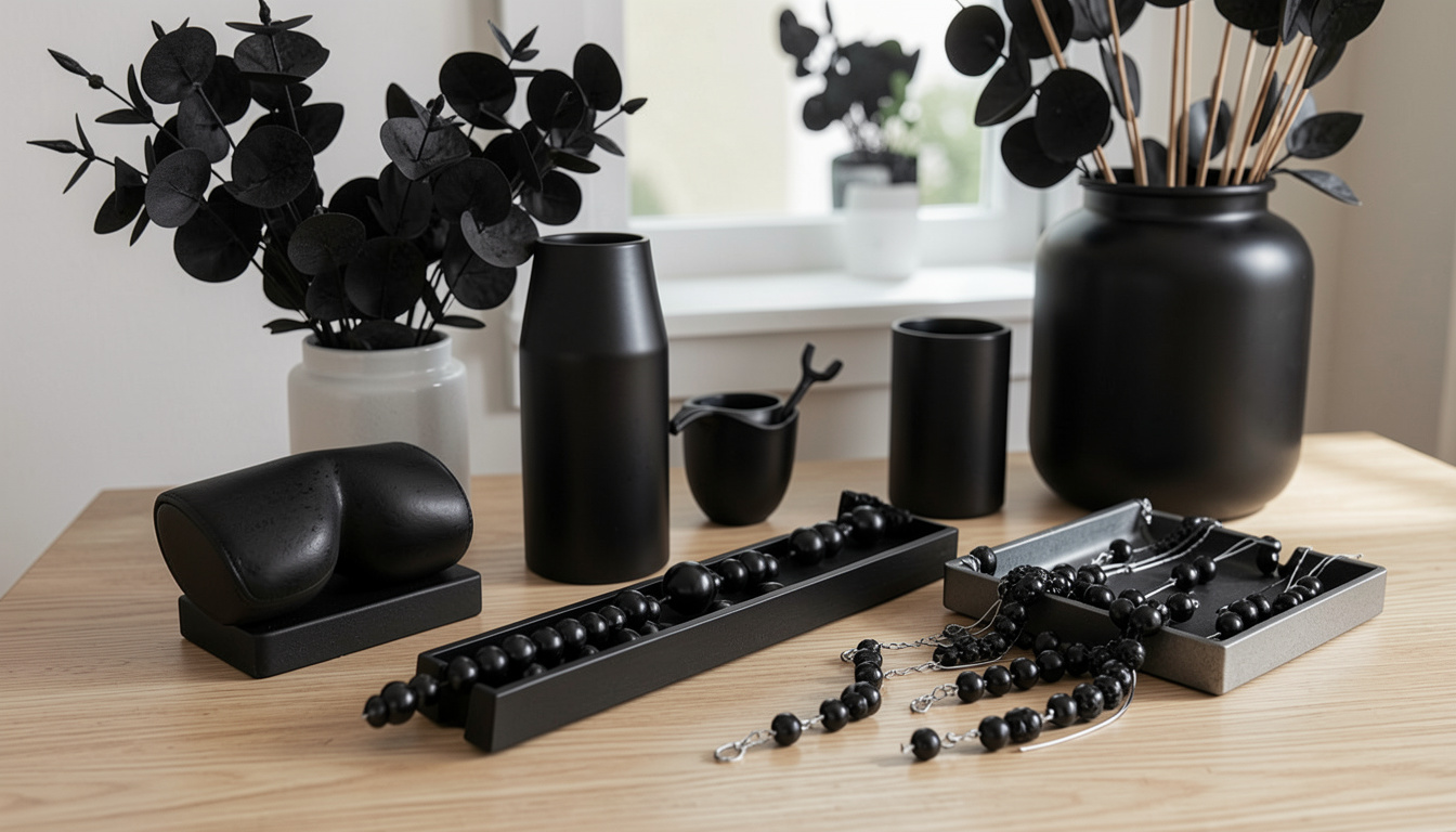 Black Accents and Decorative Accessories