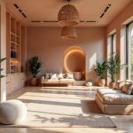 Modern home interior with layered lighting and neutral colors (2)